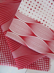 red and white cotton fabrics